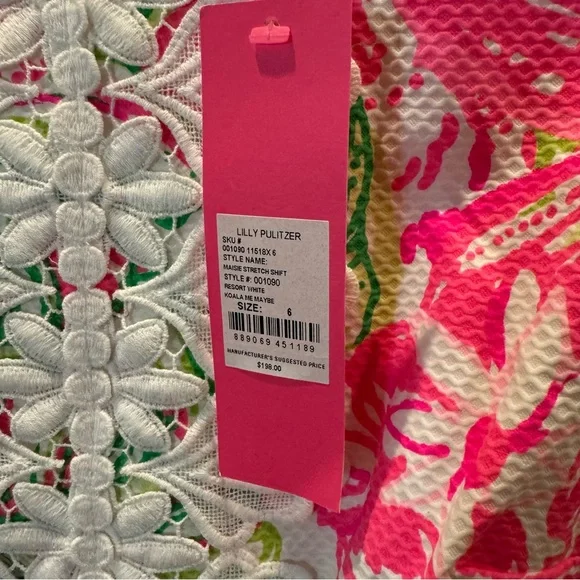 Lilly Pulitzer Pink and Green Dress - Picture 4 of 9
